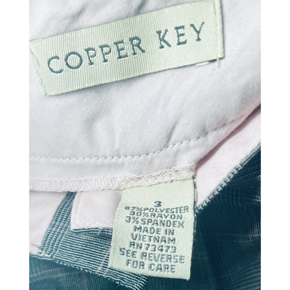Vintage Copper Key Gray Low Rise Pocket Stretch Trousers Dress Pants Size Jr 7 - Picture 6 of 9